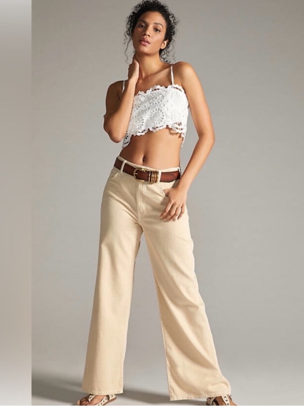 NWT Anthropologie Pilcro The Annie Wide Leg Pants Size 26/2-4
